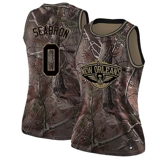 Women's Dereon Seabron New Orleans Pelicans Camo Swingman Realtree Collection Jersey