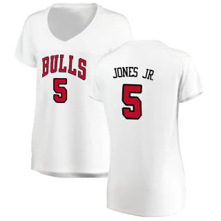 Women's Derrick Jones Jr. Chicago Bulls White Fast Break Jersey - Association Edition