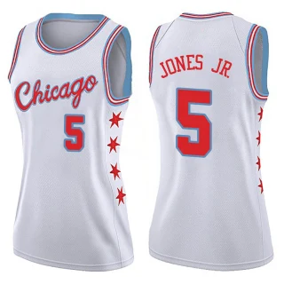 Women's Derrick Jones Jr. Chicago Bulls White Swingman Jersey - City Edition