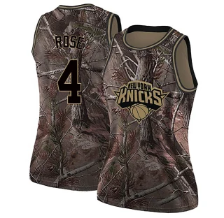 Women's Derrick Rose New York Knicks Camo Swingman Realtree Collection Jersey