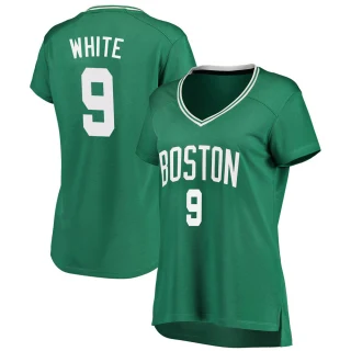 Women's Derrick White Boston Celtics White Fast Break Green Icon Edition Jersey