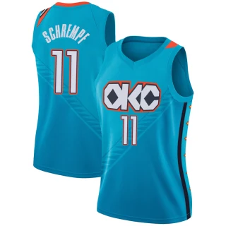 Women's Detlef Schrempf Oklahoma City Thunder Swingman Turquoise 2018/19 Jersey - City Edition