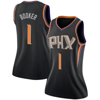 Women's Devin Booker Phoenix Suns Black Swingman Jersey - Statement Edition