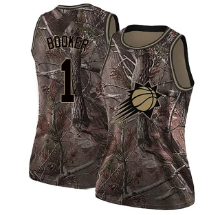 Women's Devin Booker Phoenix Suns Camo Swingman Realtree Collection Jersey