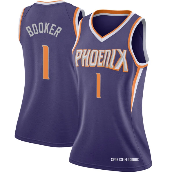 Women's Devin Booker Phoenix Suns Purple Swingman Jersey - Icon Edition