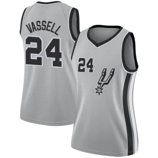 Women's Devin Vassell San Antonio Spurs Swingman Silver Jersey - Statement Edition