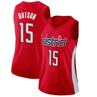 Women's Devon Dotson Washington Wizards Red Swingman 2018/19 Jersey - Earned Edition