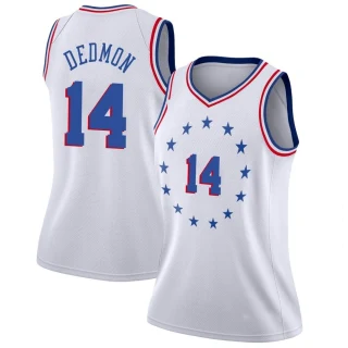 Women's Dewayne Dedmon Philadelphia 76ers White Swingman 2018/19 Jersey - Earned Edition