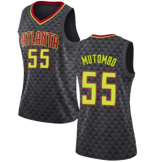 Women's Dikembe Mutombo Atlanta Hawks Black Swingman Jersey - Icon Edition