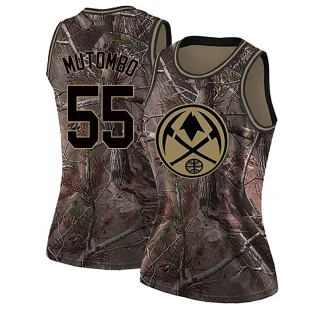 Women's Dikembe Mutombo Denver Nuggets Camo Swingman Realtree Collection Jersey