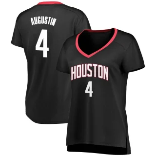Women's D.J. Augustin Houston Rockets Black Fast Break Jersey - Statement Edition