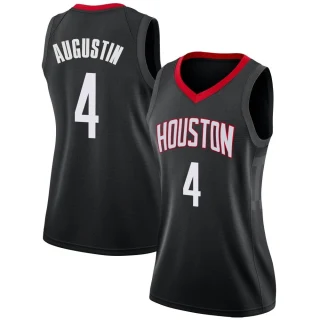 Women's D.J. Augustin Houston Rockets Black Swingman Jersey - Statement Edition