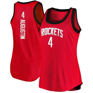 Women's D.J. Augustin Houston Rockets Red Fast Break 2020/21 Tank Jersey - Icon Edition