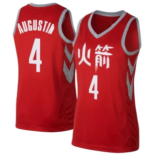 Women's D.J. Augustin Houston Rockets Red Swingman Jersey - City Edition