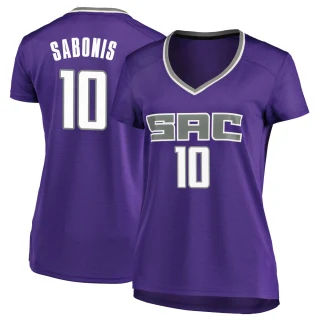 Women's Domantas Sabonis Sacramento Kings Purple Fast Break Jersey - Icon Edition