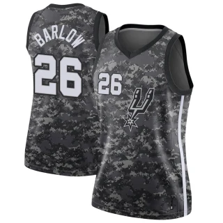 Women's Dominick Barlow San Antonio Spurs Black Swingman Jersey - City Edition