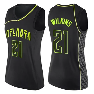 Women's Dominique Wilkins Atlanta Hawks Black Swingman City Edition Jersey