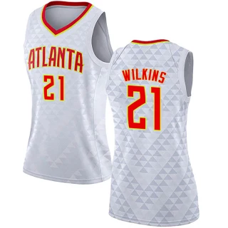 Women's Dominique Wilkins Atlanta Hawks White Swingman Jersey - Association Edition