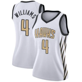 Women's Donovan Williams Atlanta Hawks White Swingman 2018/19 Jersey - City Edition