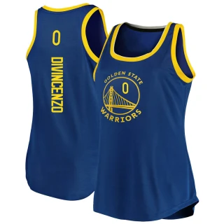 Women's Donte DiVincenzo Golden State Warriors Gold Fast Break Royal 2019/20 Tank Jersey - Icon Edition