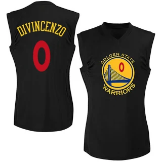 Women's Donte DiVincenzo Golden State Warriors Gold Swingman Black New Fashion Jersey