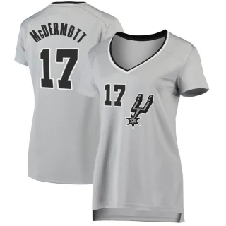 Women's Doug McDermott San Antonio Spurs Fast Break Silver Jersey - Statement Edition