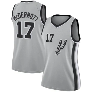 Women's Doug McDermott San Antonio Spurs Swingman Silver Jersey - Statement Edition