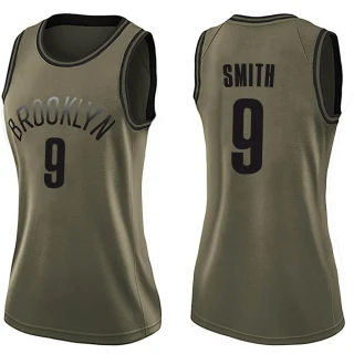 Women's Dru Smith Brooklyn Nets Green Swingman Salute to Service Jersey