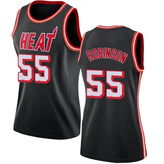 Women's Duncan Robinson Miami Heat Black Swingman Fashion Hardwood Classics Jersey