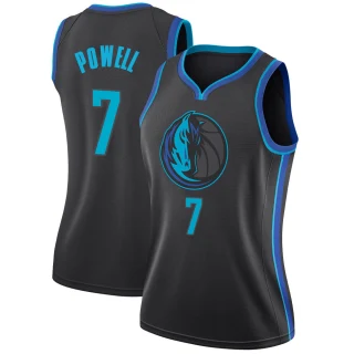 Women's Dwight Powell Dallas Mavericks Anthracite Swingman 2018/19 Jersey - City Edition