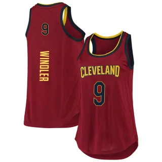 Women's Dylan Windler Cleveland Cavaliers Fast Break Wine 2019/20 Tank Jersey - Icon Edition