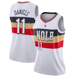 Women's Dyson Daniels New Orleans Pelicans White Swingman 2018/19 Jersey - Earned Edition