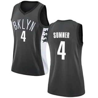 Women's Edmond Sumner Brooklyn Nets Gray Swingman Jersey - Statement Edition