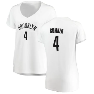 Women's Edmond Sumner Brooklyn Nets White Fast Break Jersey - Association Edition
