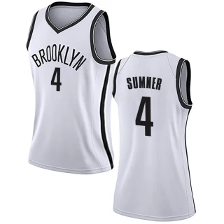 Women's Edmond Sumner Brooklyn Nets White Swingman Jersey - Association Edition