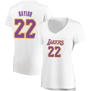Women's Elgin Baylor Los Angeles Lakers White Fast Break Jersey - Association Edition