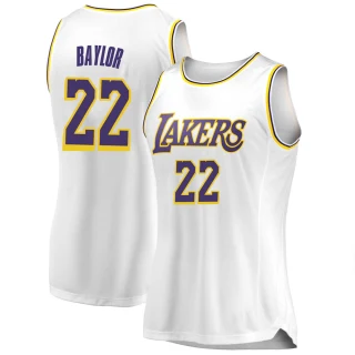 Women's Elgin Baylor Los Angeles Lakers White Swingman 2018/19 Jersey - Association Edition