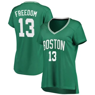 Women's Enes Freedom Boston Celtics Green Fast Break Icon Edition Jersey
