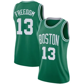 Women's Enes Freedom Boston Celtics Green Swingman Jersey - Icon Edition