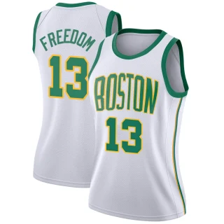 Women's Enes Freedom Boston Celtics White Swingman 2018/19 Jersey - City Edition