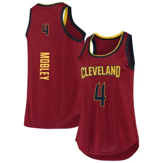 Women's Evan Mobley Cleveland Cavaliers Fast Break Wine 2019/20 Tank Jersey - Icon Edition