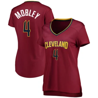 Women's Evan Mobley Cleveland Cavaliers Fast Break Wine Jersey - Icon Edition