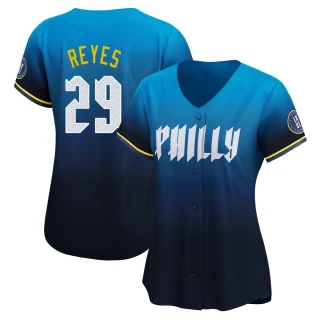 Women's Felix Reyes Philadelphia Phillies Blue Limited 2024 City Connect Jersey