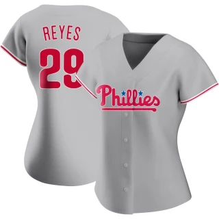 Women's Felix Reyes Philadelphia Phillies Gray Authentic Road Jersey