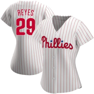Women's Felix Reyes Philadelphia Phillies White Authentic Home Jersey