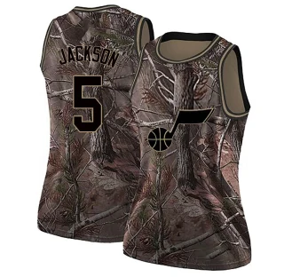 Women's Frank Jackson Utah Jazz Camo Swingman Realtree Collection Jersey