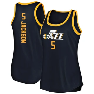 Women's Frank Jackson Utah Jazz Navy Fast Break Tank Jersey - Icon Edition