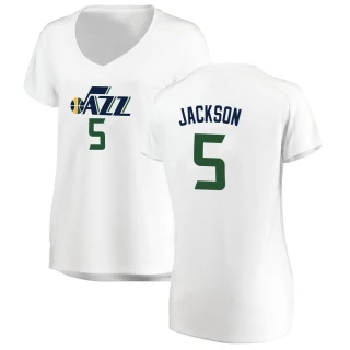Women's Frank Jackson Utah Jazz White Fast Break Jersey - Association Edition