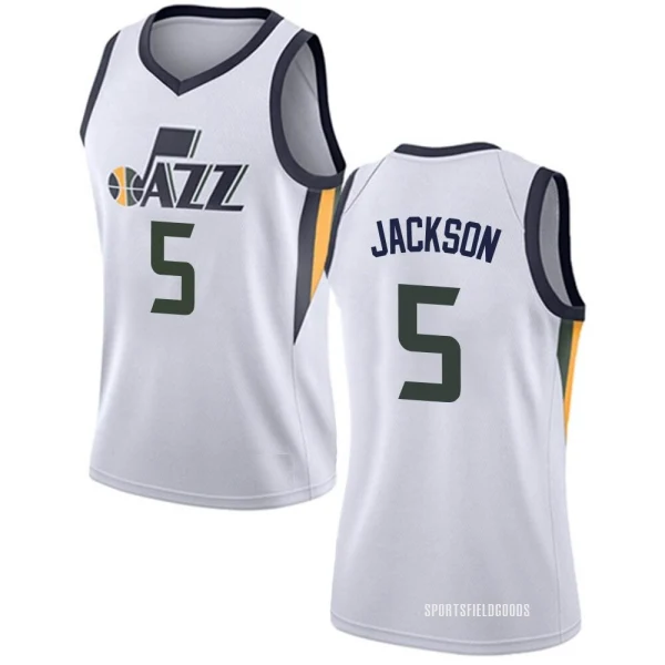 Women's Frank Jackson Utah Jazz White Swingman Jersey - Association Edition