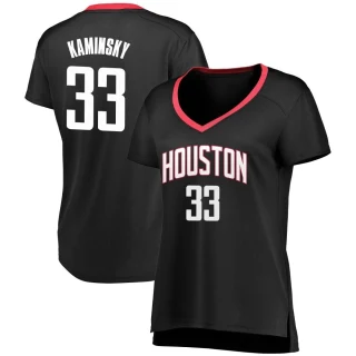 Women's Frank Kaminsky Houston Rockets Black Fast Break Jersey - Statement Edition